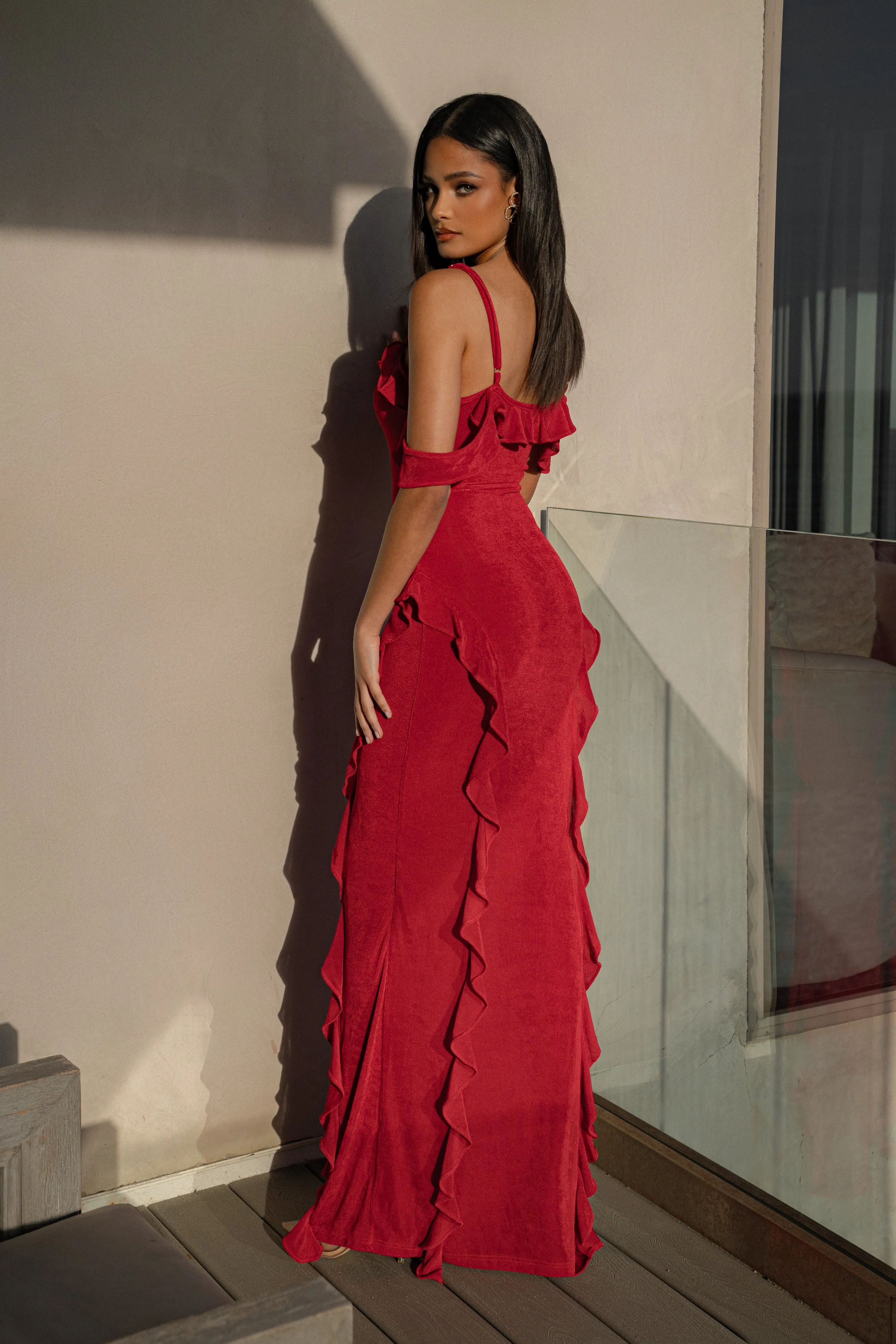 Red Maude Maxi Dress