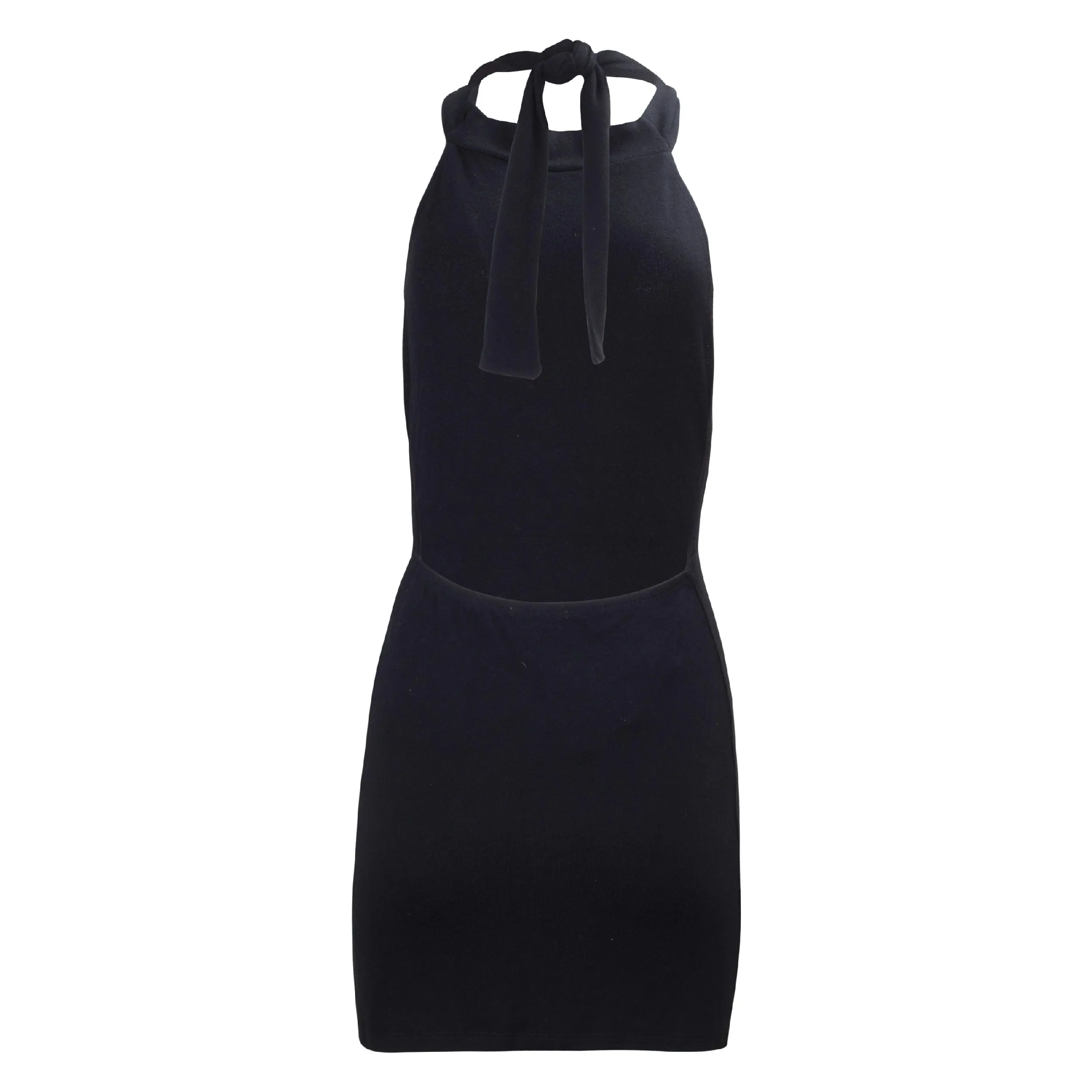 Regan Halter Modal Dress - Black