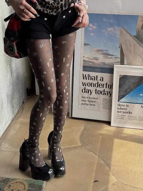 Romantic stars tights