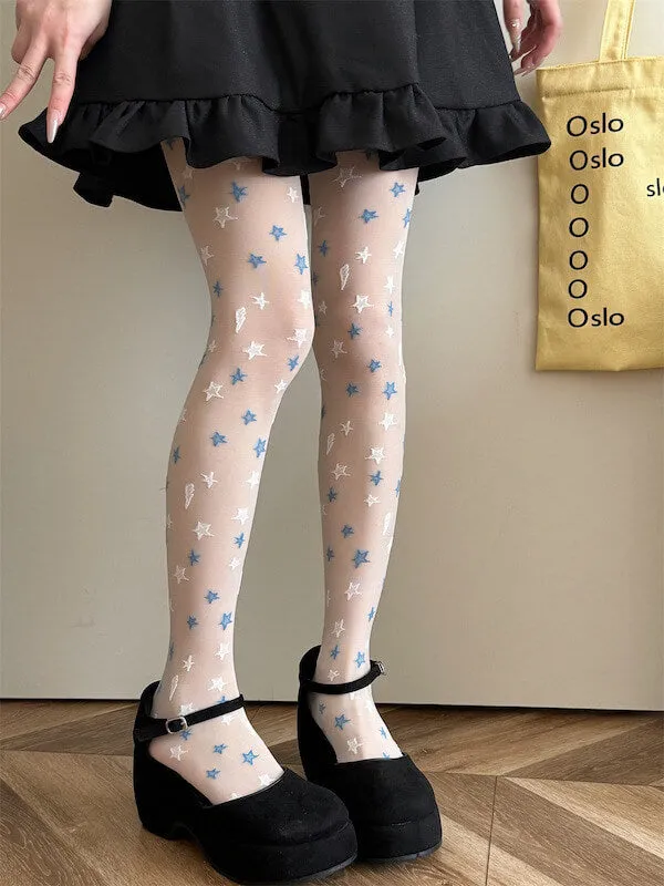 Romantic stars tights