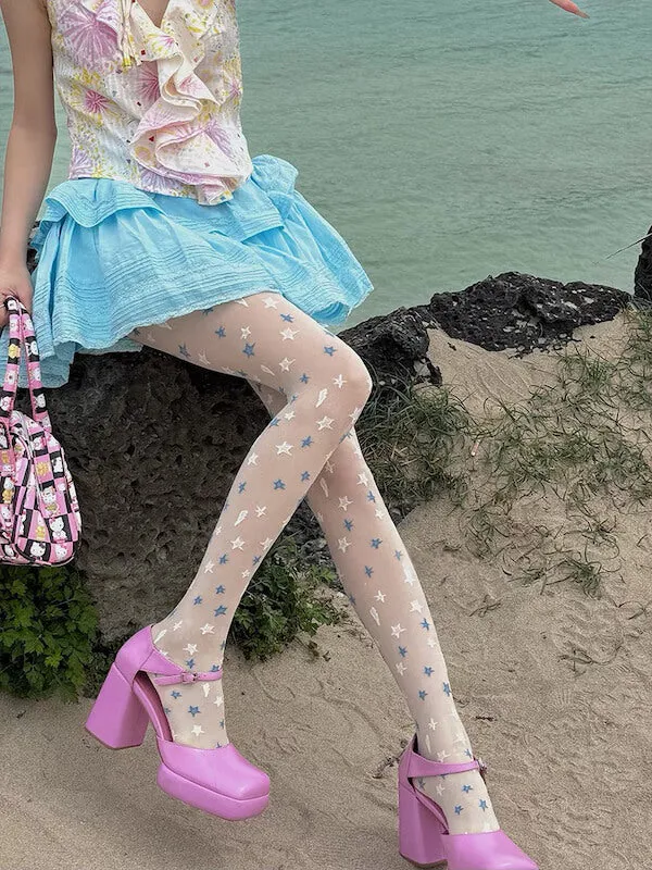 Romantic stars tights