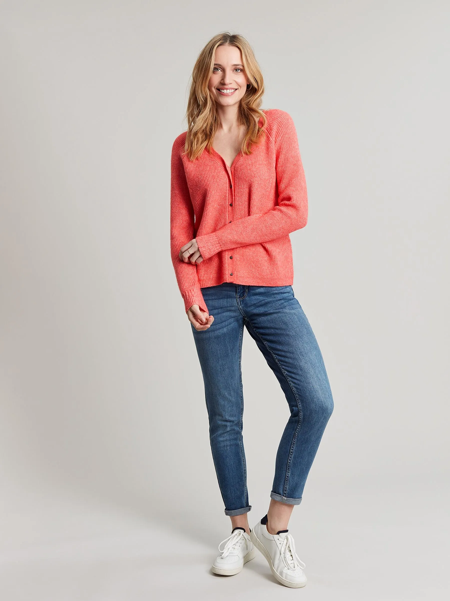 Rosy Reversible Cardigan - Orange