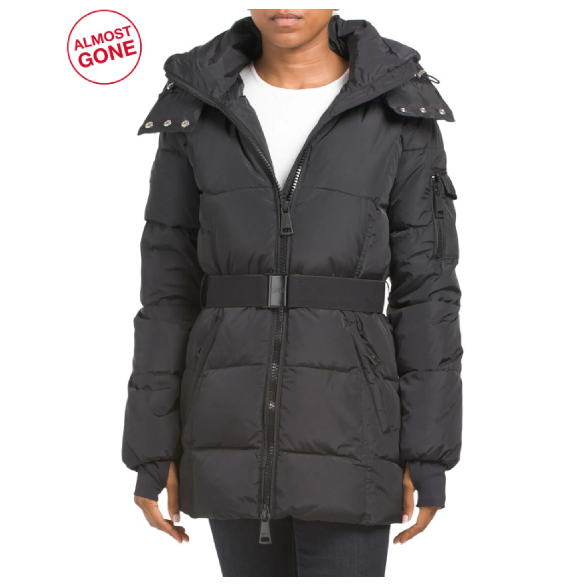 SAM Liv Belted Down Puffer Coat