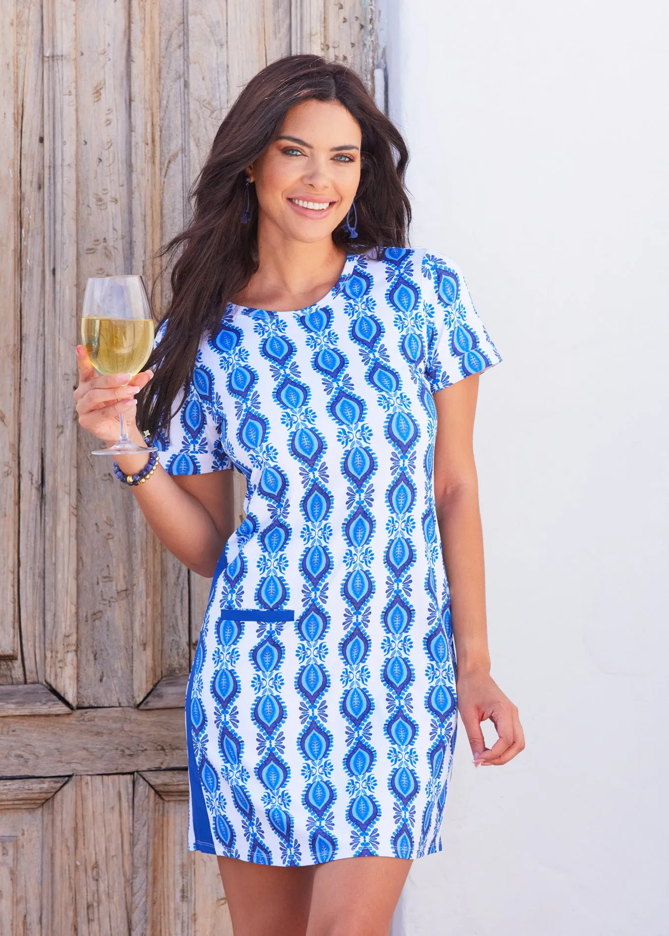 San Sebastian Short Sleeve Tee Dress