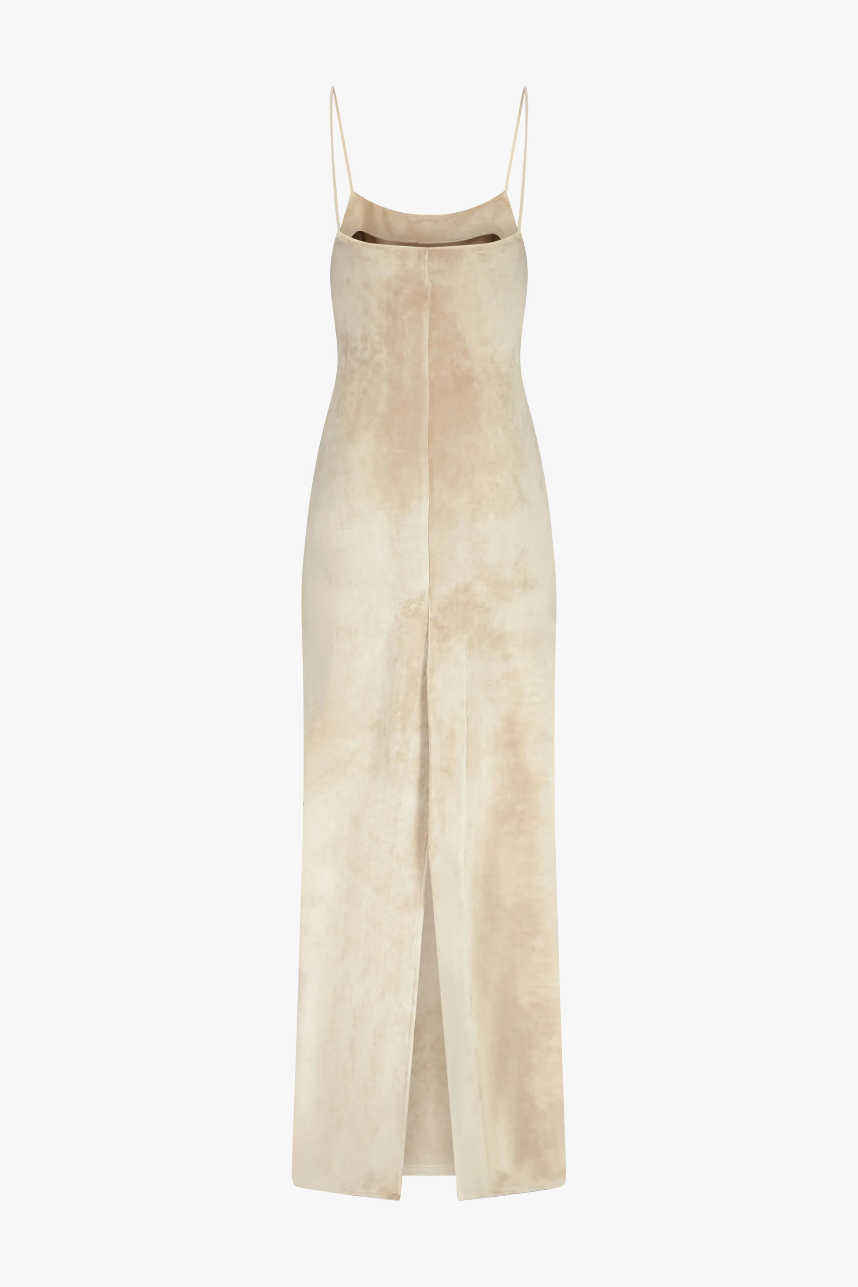 Sand Square Neck Maxi Dress