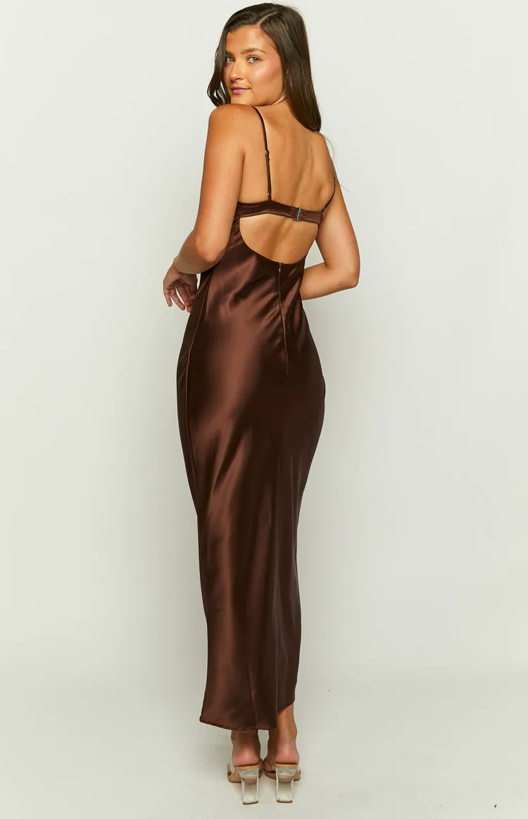 Scarlette Brown Maxi Dress