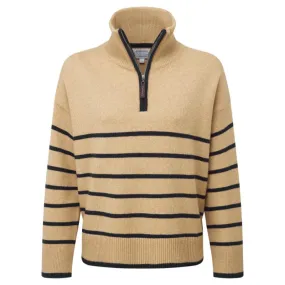 Schoffel Sandsend 1/4 Zip Ladies Jumper - Warm Sand