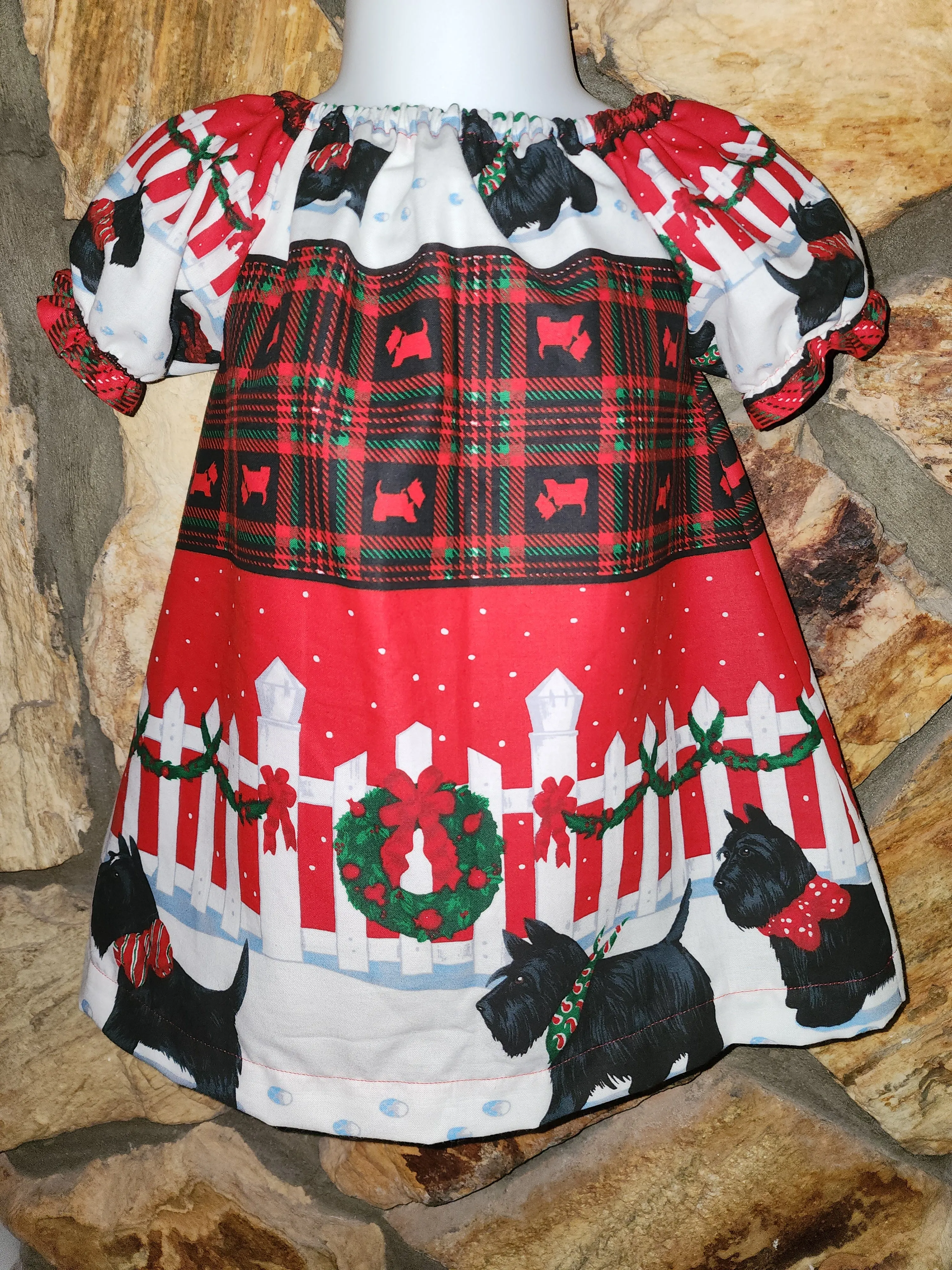 Scottie Dog Christmas Dress