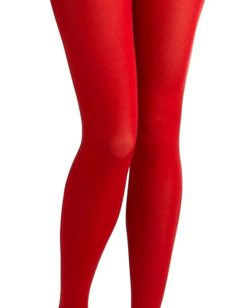 Sexy Stretchable Red Tights & Leggings - Fashion Tights Full Legging