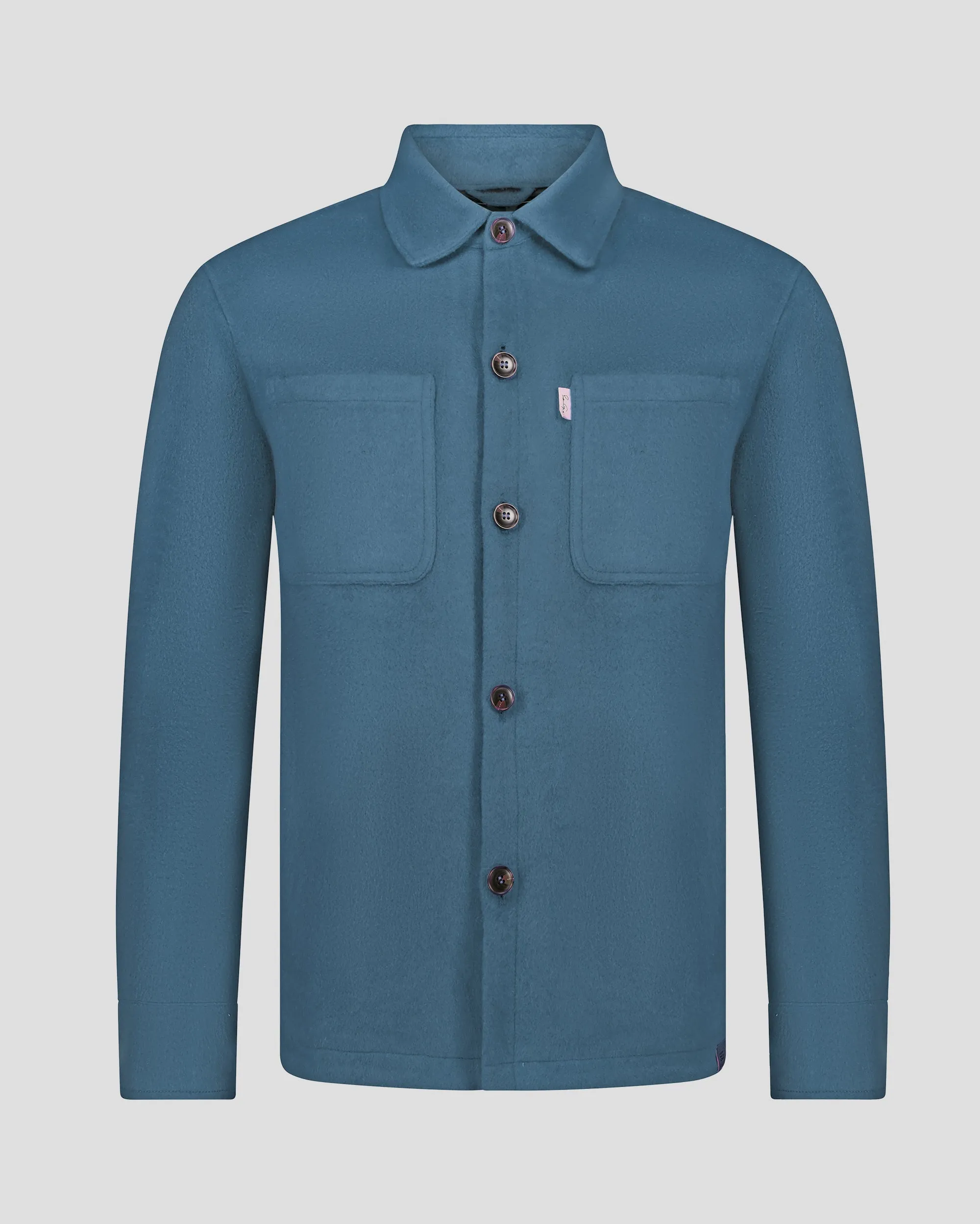 SG Quilted Shirt Jacket - Powder Blue