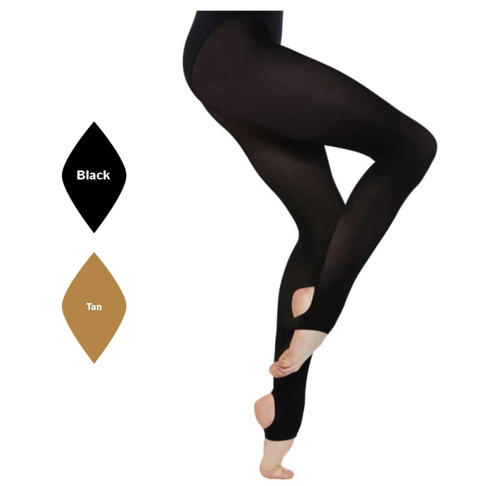 'SILKY' BRAND 60 DENIER BALLET DANCE STIRRUP TIGHTS