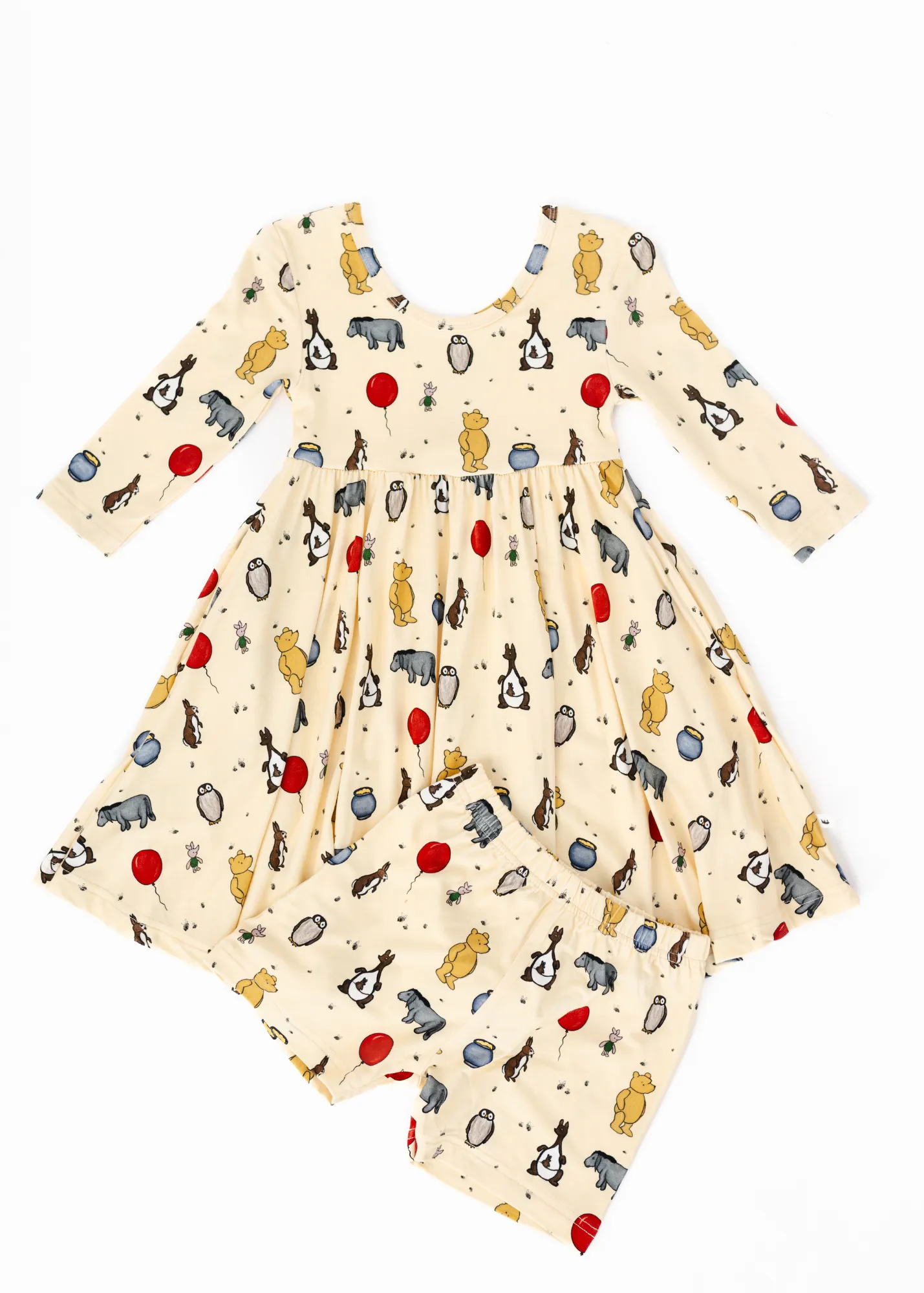 Silly Ole Bear Long Sleeve Twirl Dress