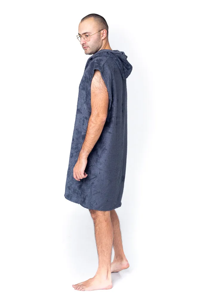 Sofa Killer dark grey bamboo frottee men poncho