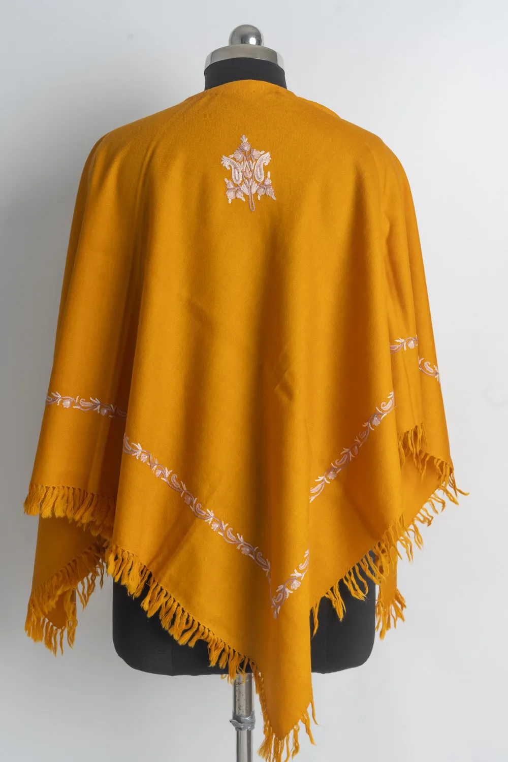 Sunset Glow Aari Hand Embroidery Poncho