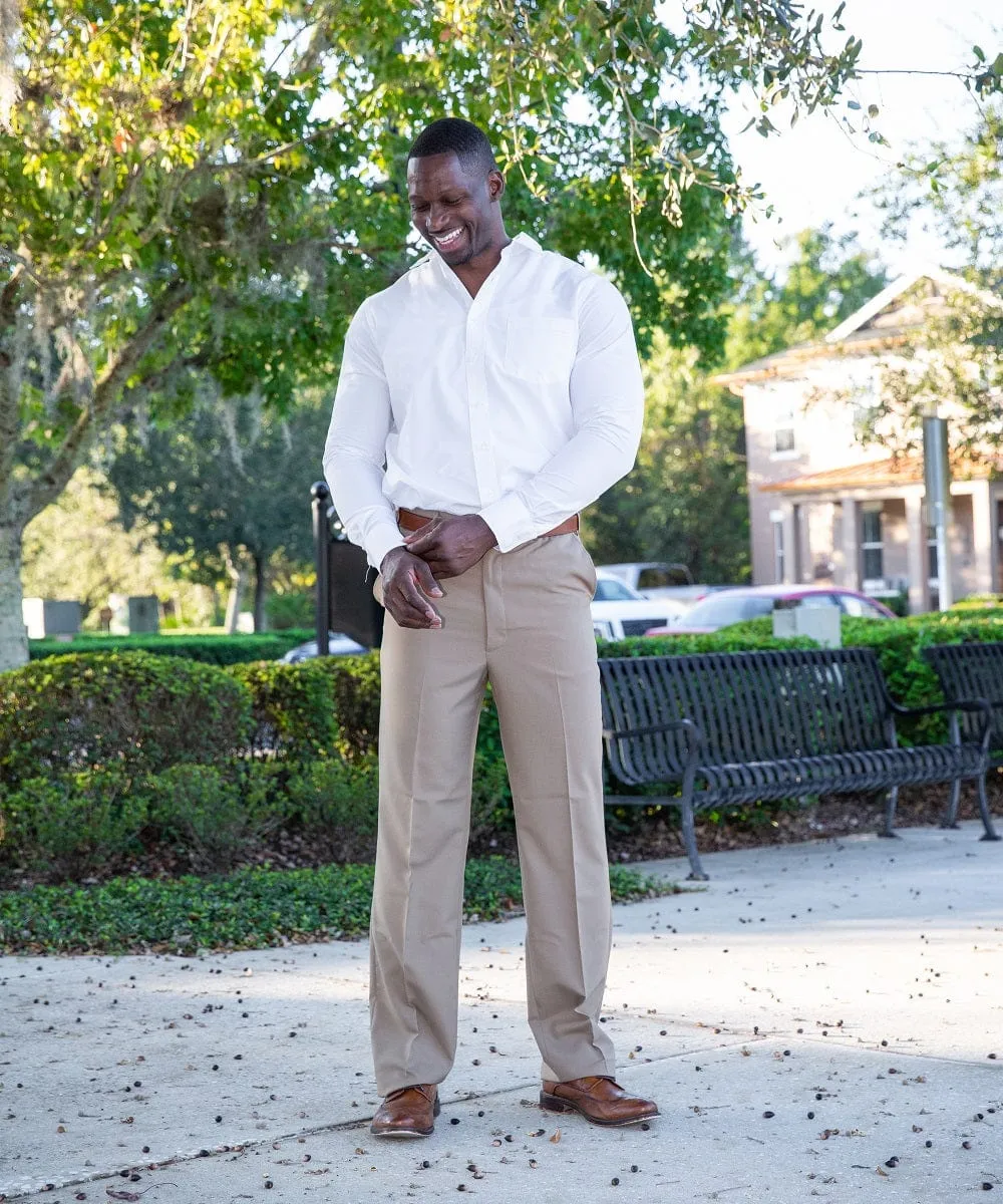 Tall Men's Dress Pants: Dylan Washable Wool Self-Sizer Dress Pants- 4 Colors - Sizes 30 & 36 remain - FINAL SALE