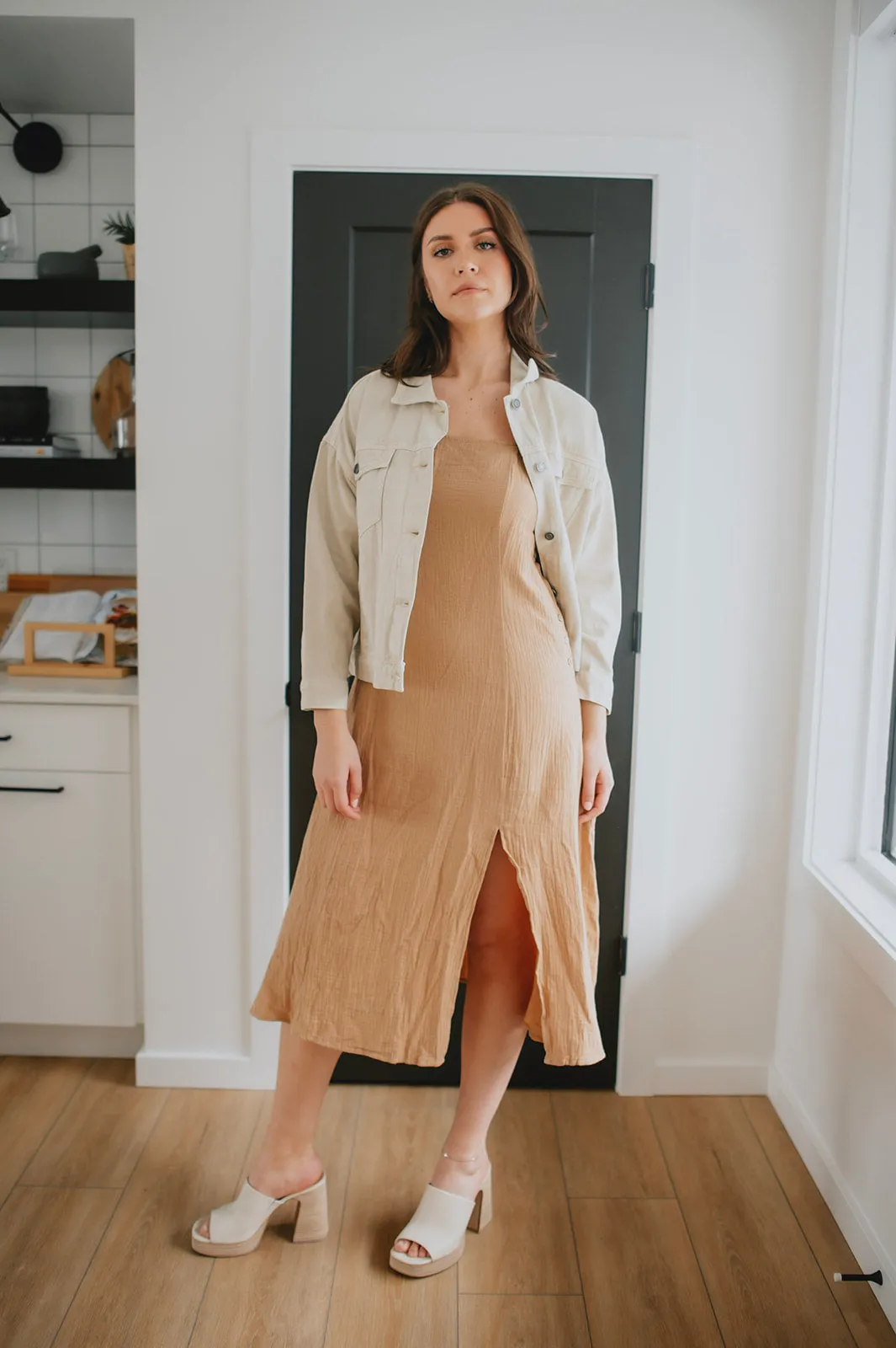 The Ariele Dress - Taupe