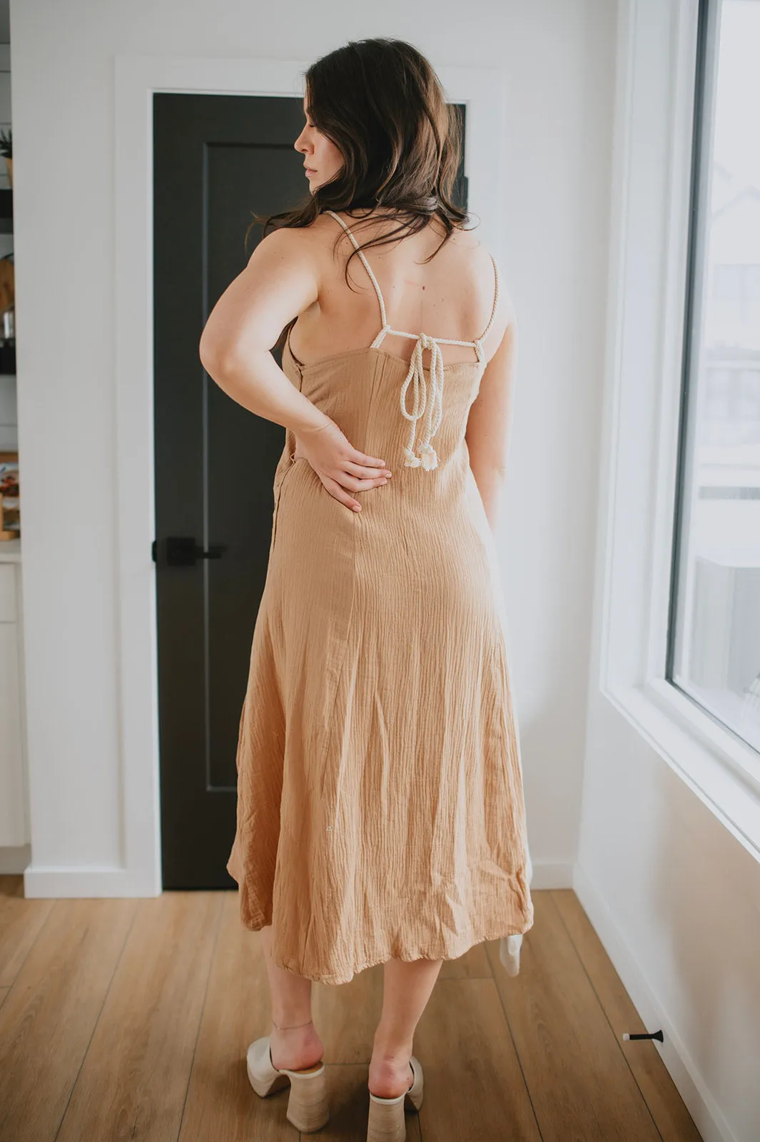 The Ariele Dress - Taupe