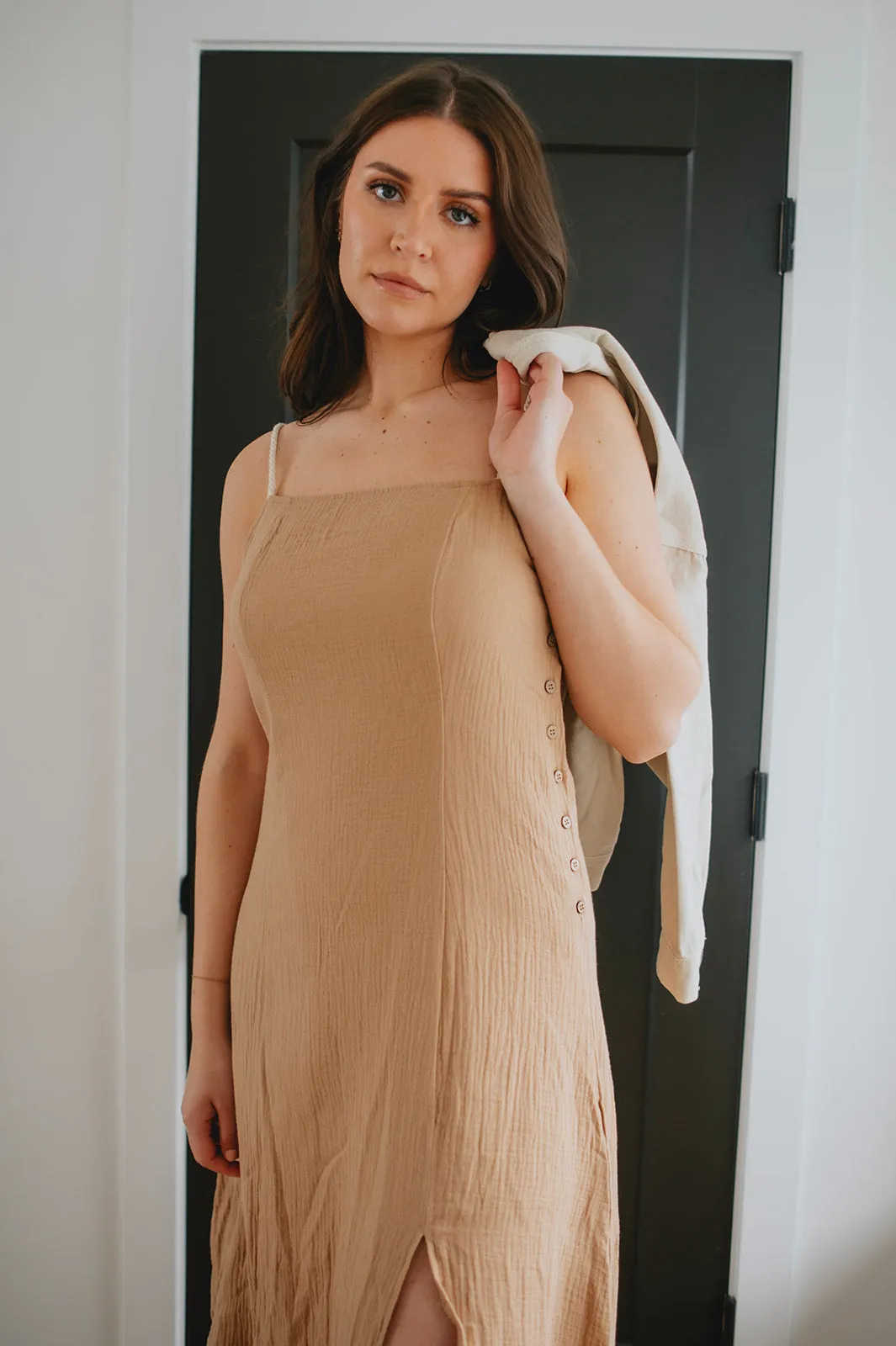 The Ariele Dress - Taupe