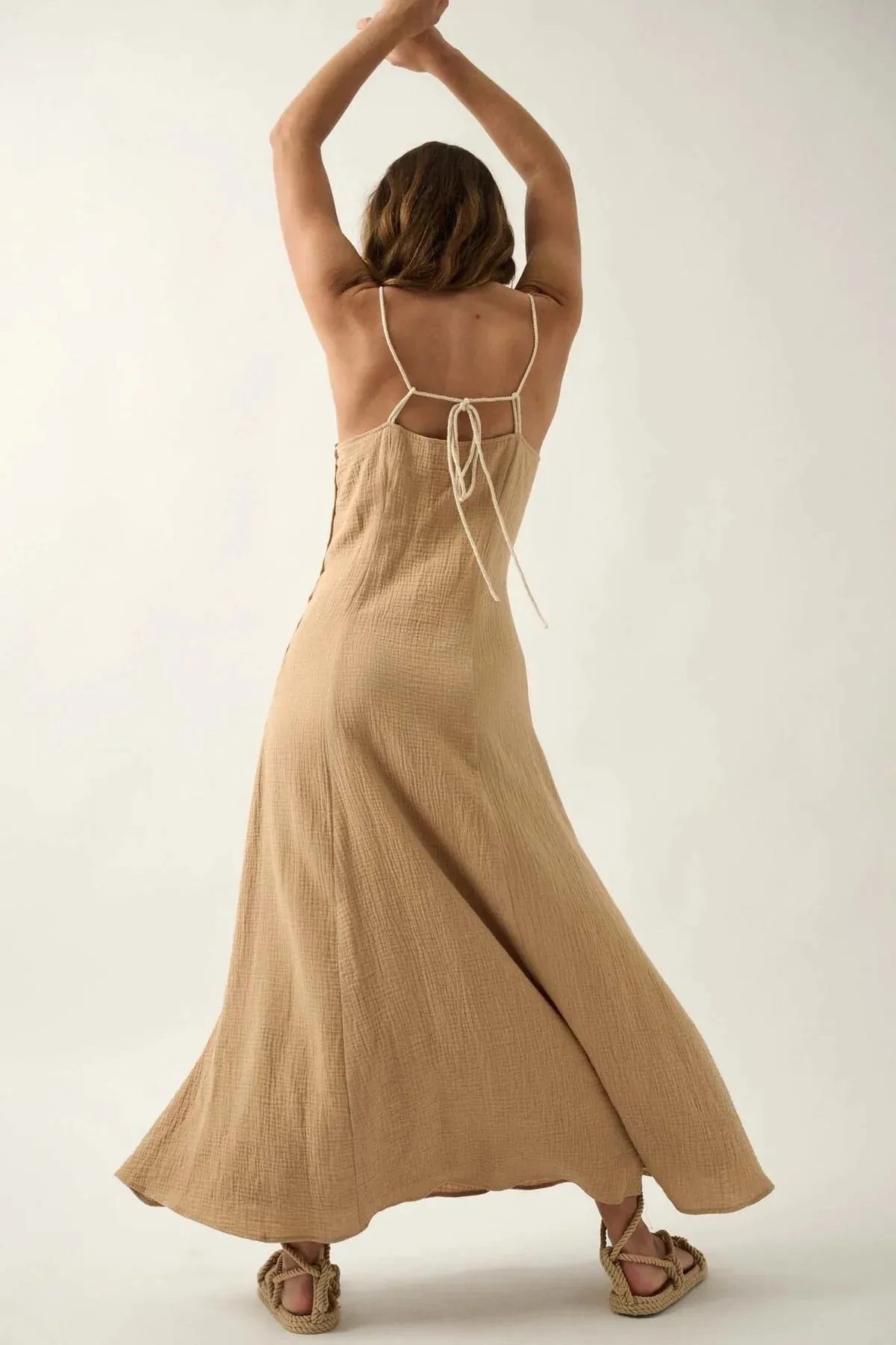 The Ariele Dress - Taupe