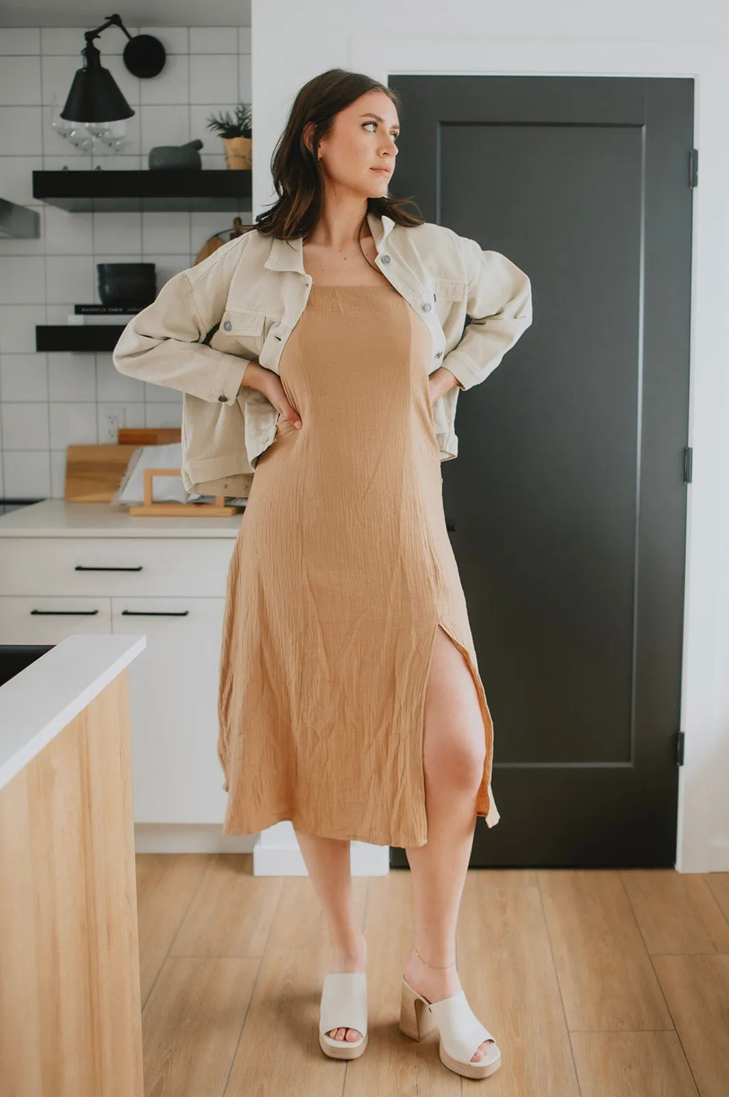 The Ariele Dress - Taupe