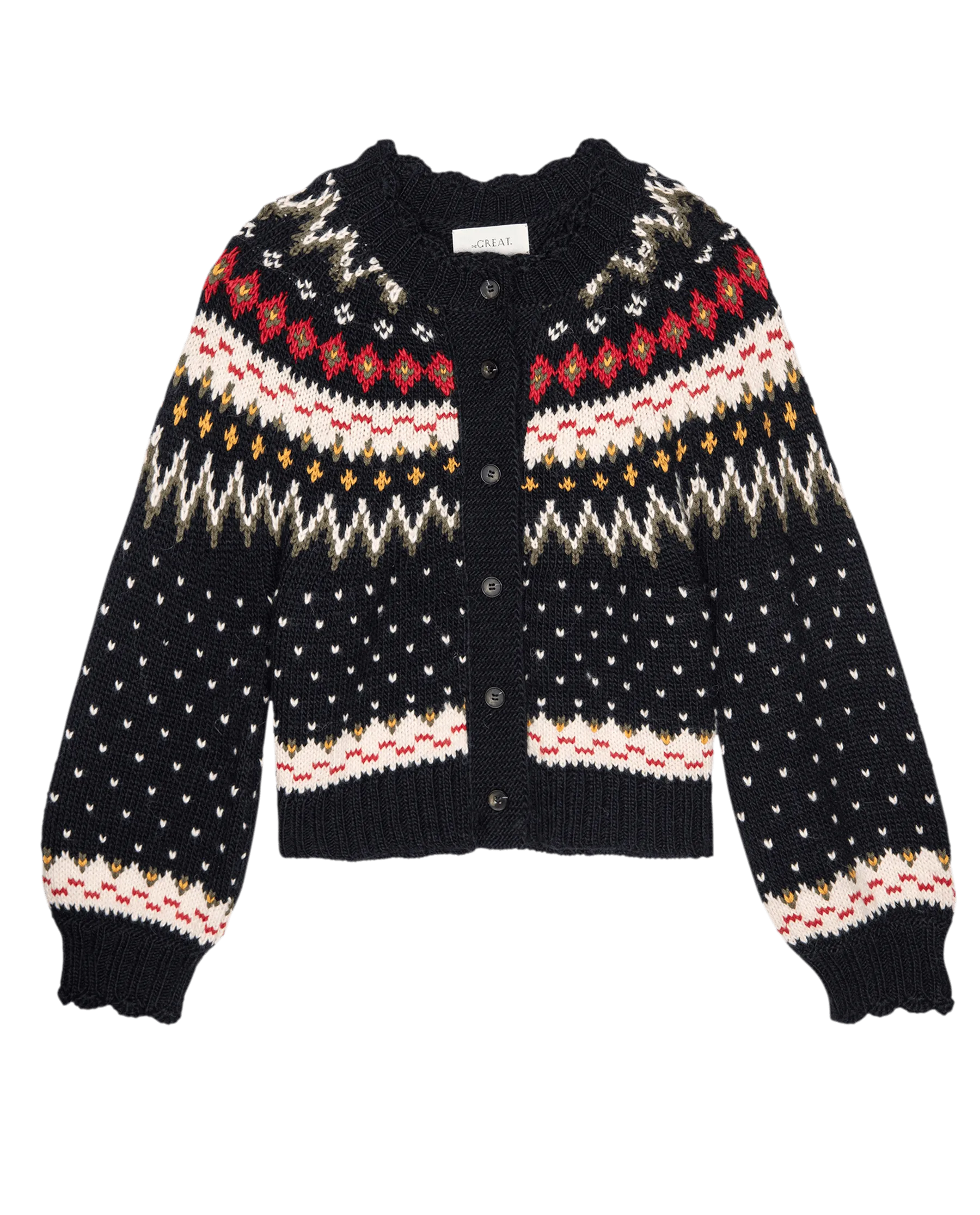 The Ice Rink Cardigan. -- Festive Fair Isle