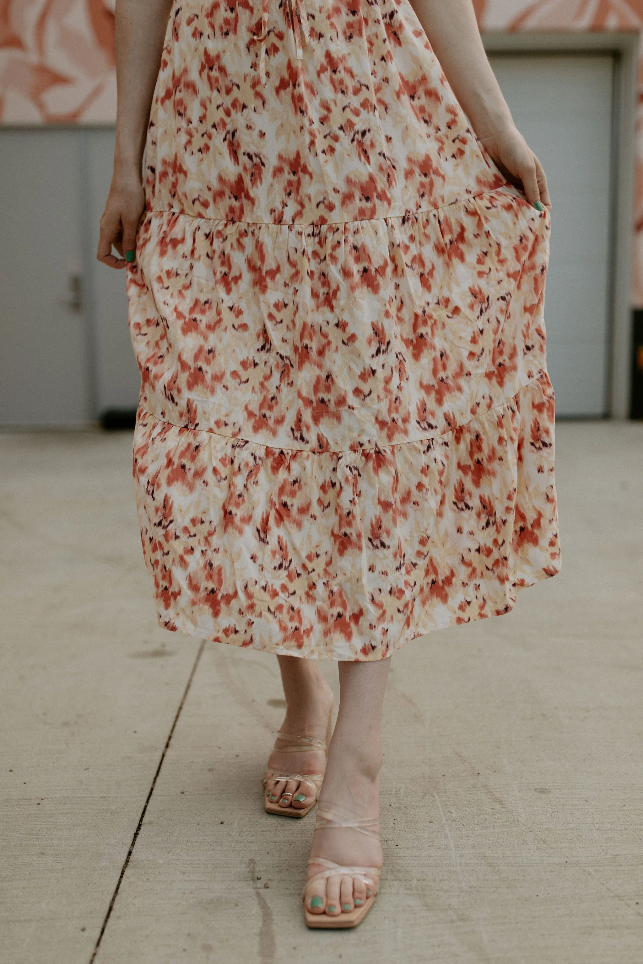 The Joella Frill Dress - Floral Mix - PLUS