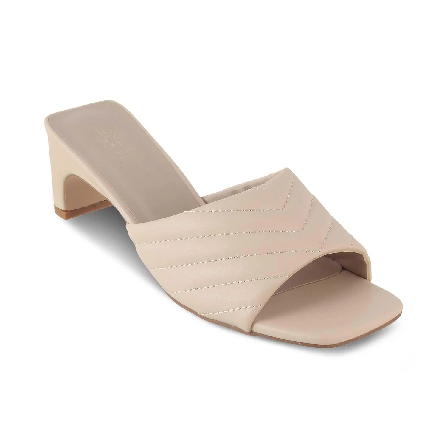 The Toyoyo Beige Women's Dress Heel Sandals Tresmode