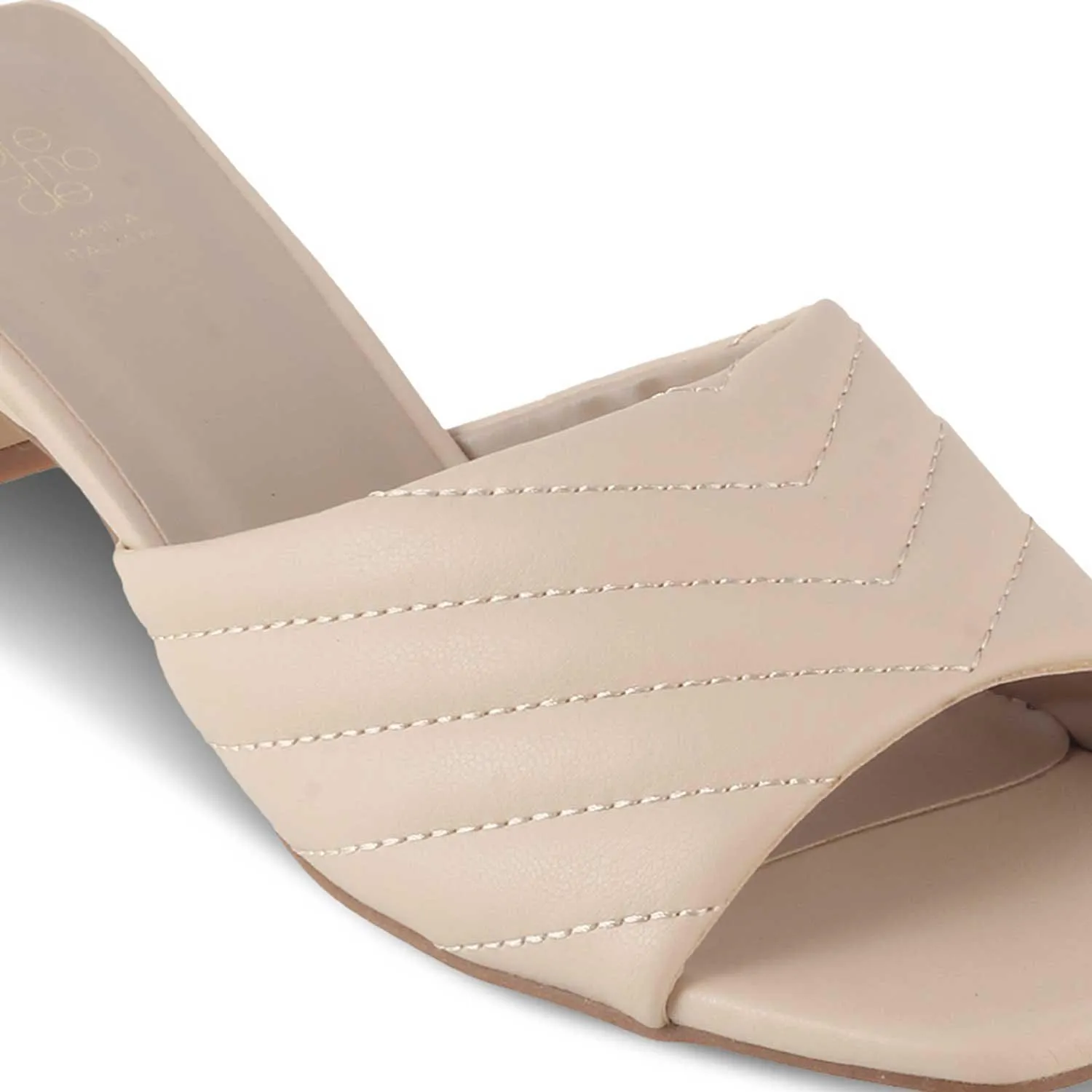 The Toyoyo Beige Women's Dress Heel Sandals Tresmode