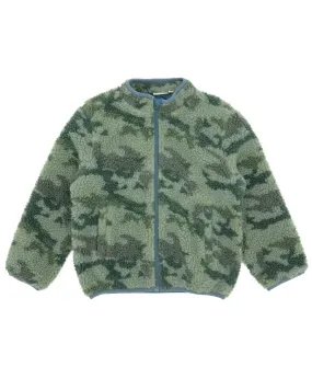 Throwback Polar Fleece Jacket in Camo