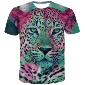 Tiger T shirts Men Animal Tshirts Cool Funny Tshirt Printed Leisure Tshirt Anime Harajuku Tshirts Casual Short Sleeve summer