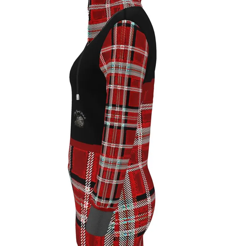 TRP Twisted Patterns 06: Digital Plaid 01-05A Designer Hoodie Dress