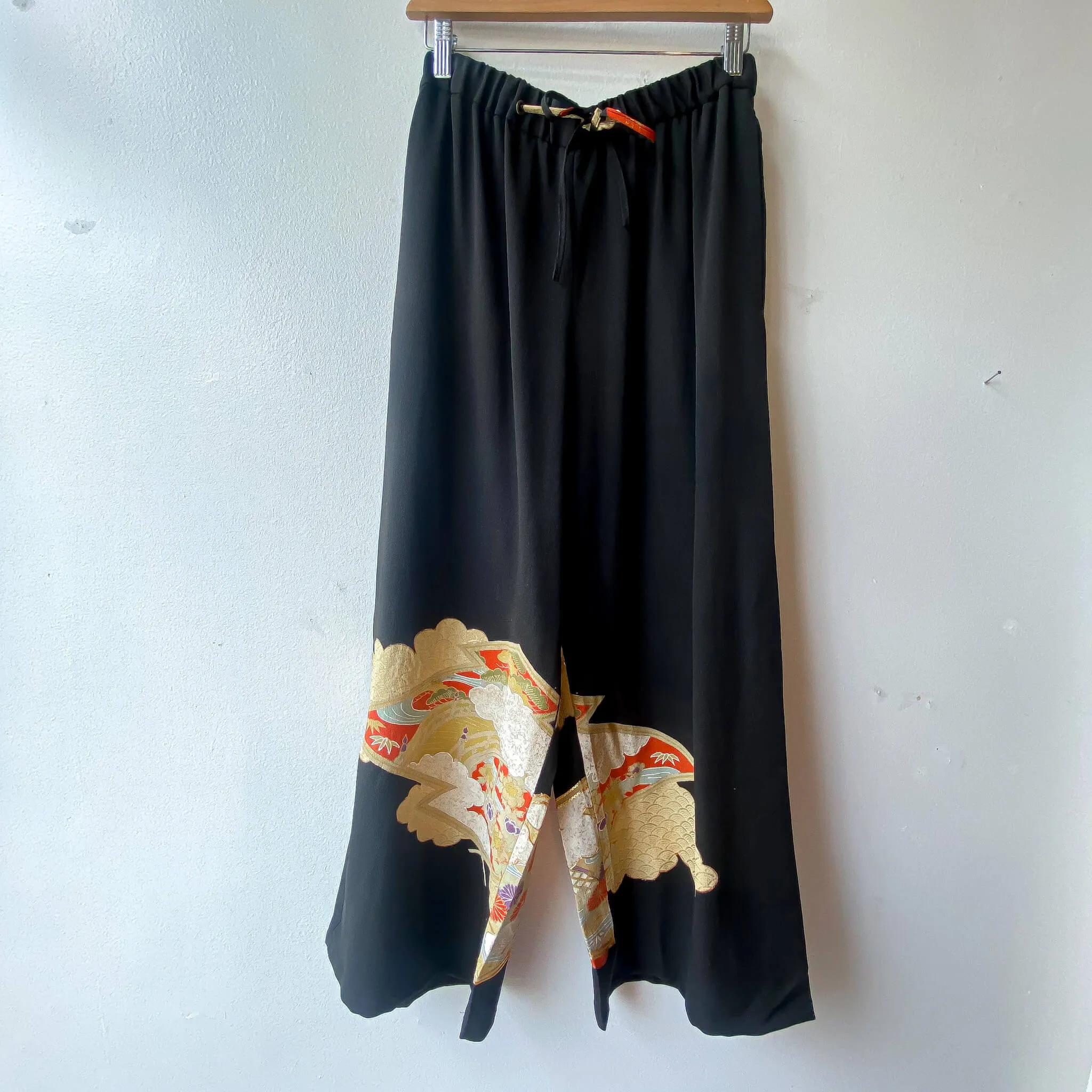 Tsumugi | Vintage Silk Kimono Two Piece | TP7 - Black