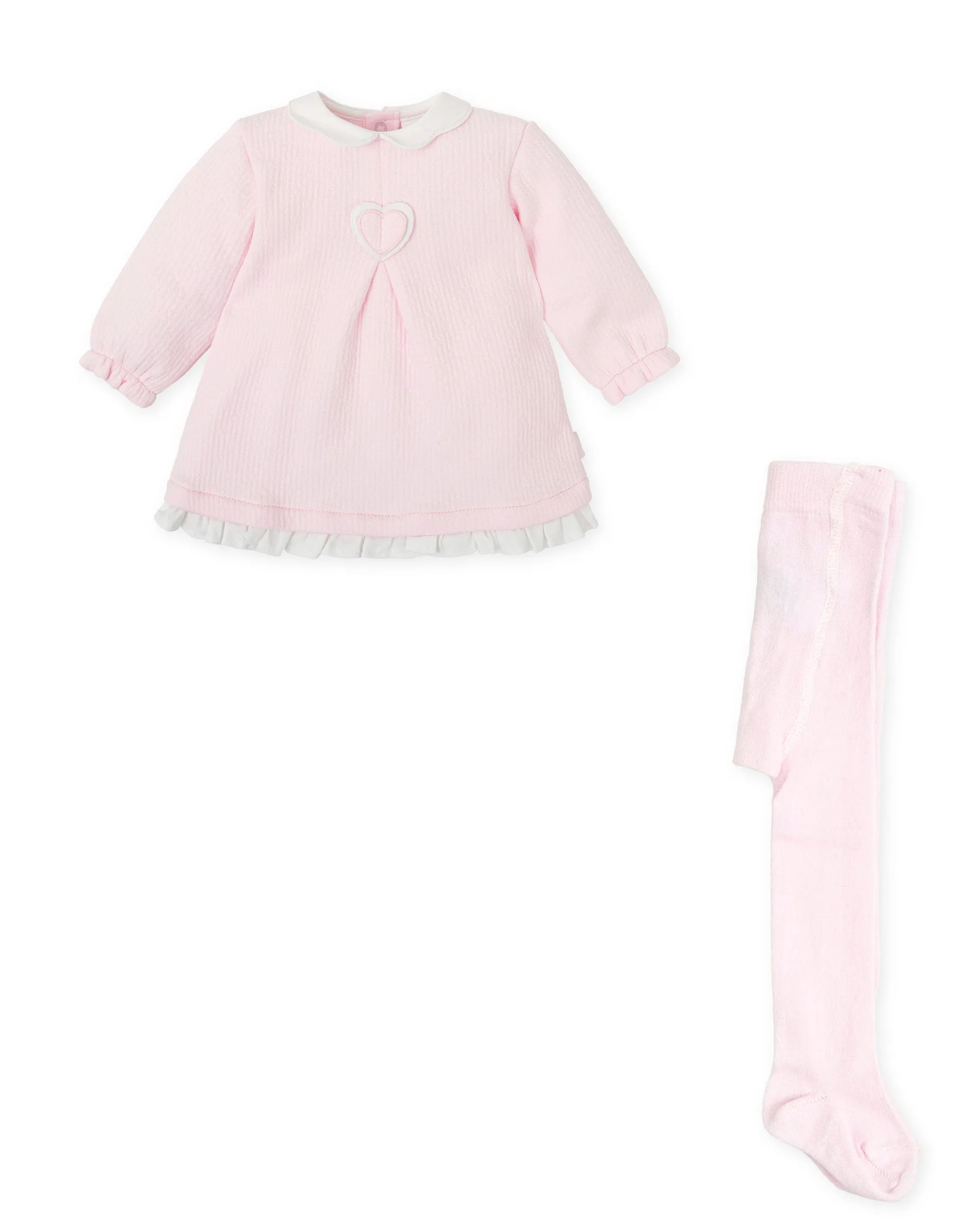 Tutto Piccolo 8783 - Pink Dress with Matching Tights