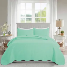 Ultrasonic Quilted Bedspread Mint