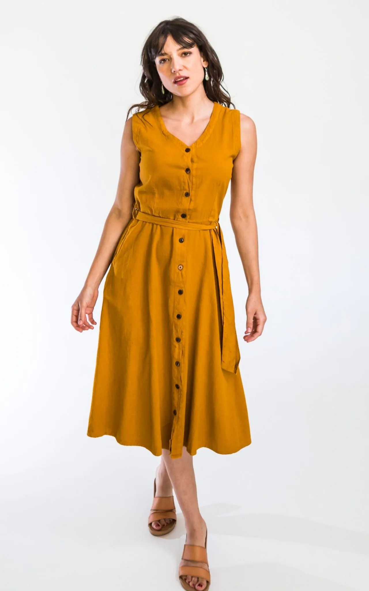 Valentina Dress - Mustard