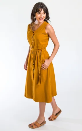 Valentina Dress - Mustard