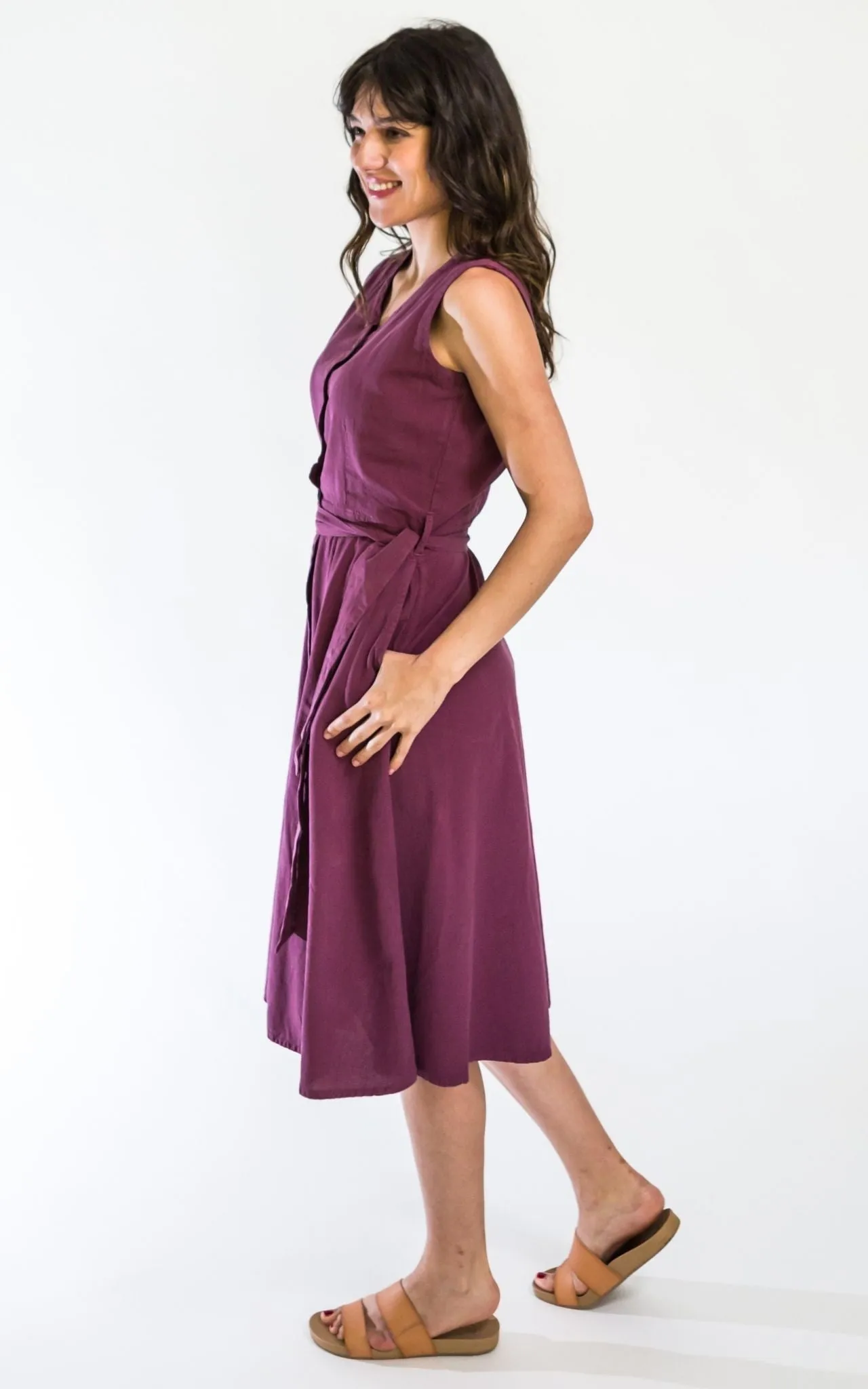 Valentina Dress - Wine