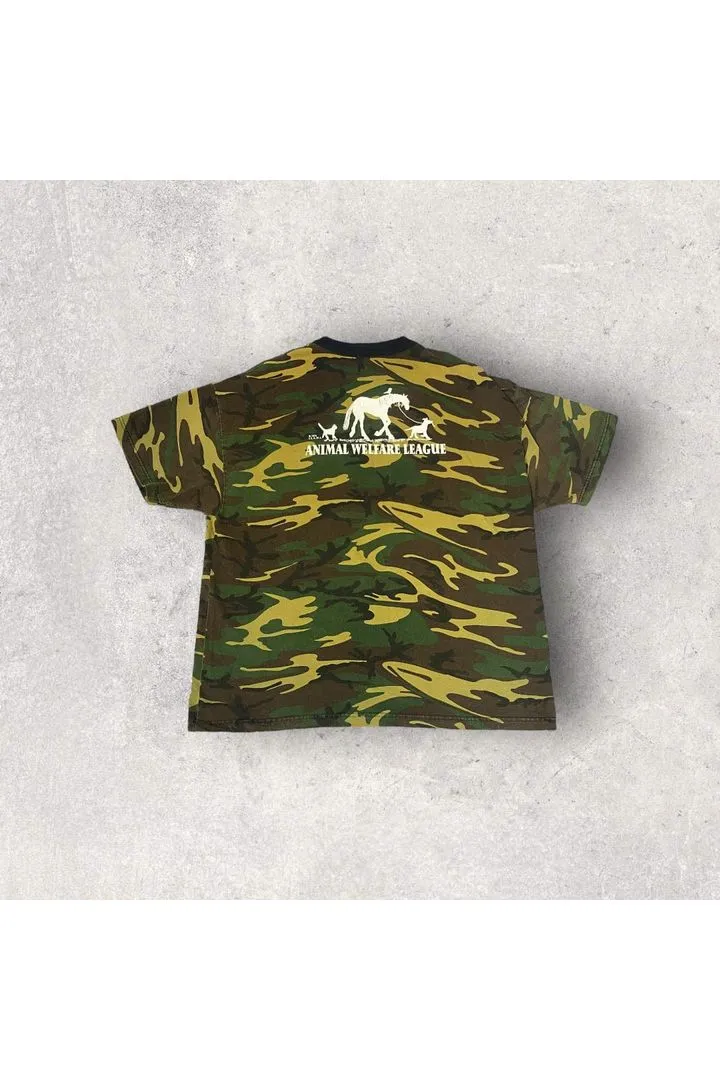 Vintage Animal Welfare League Camo Tee- XXL