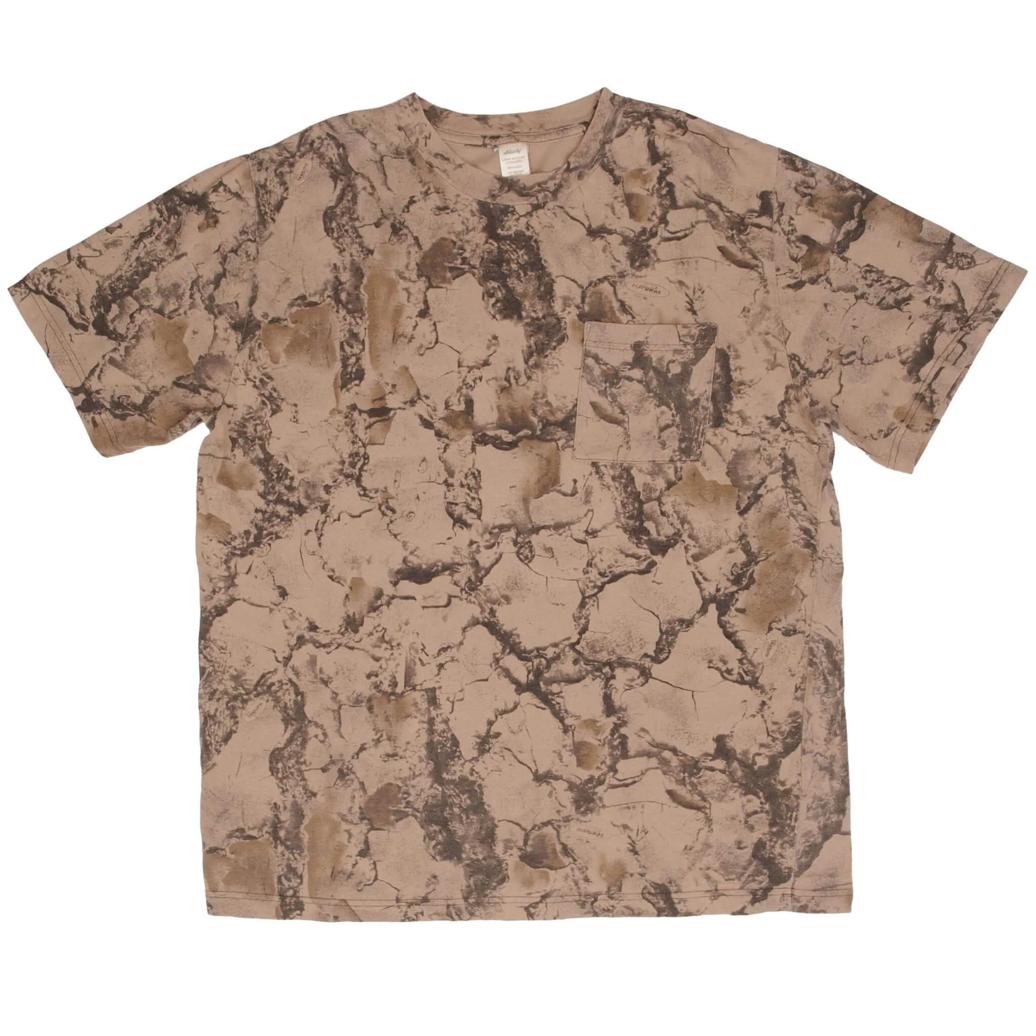 VINTAGE HUNTING NATURAL GEAR CAMO POCKET TEE SHIRT 2000S SIZE LARGE