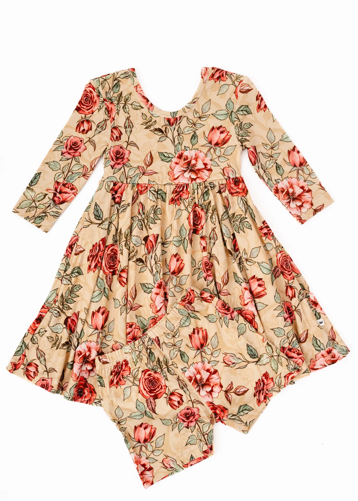 Vintage Rose Twirl Dress