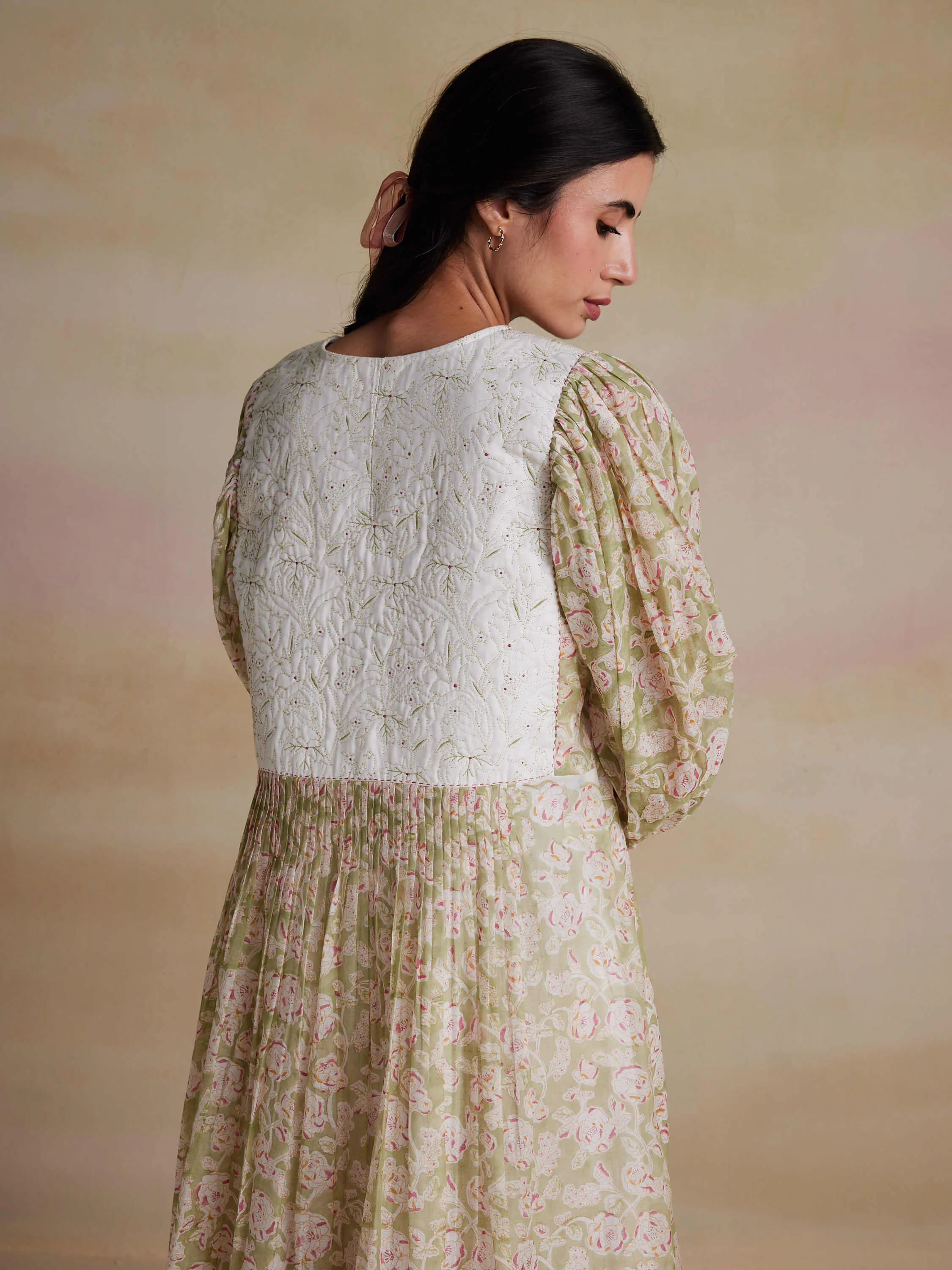 Watercress Chintz Dress