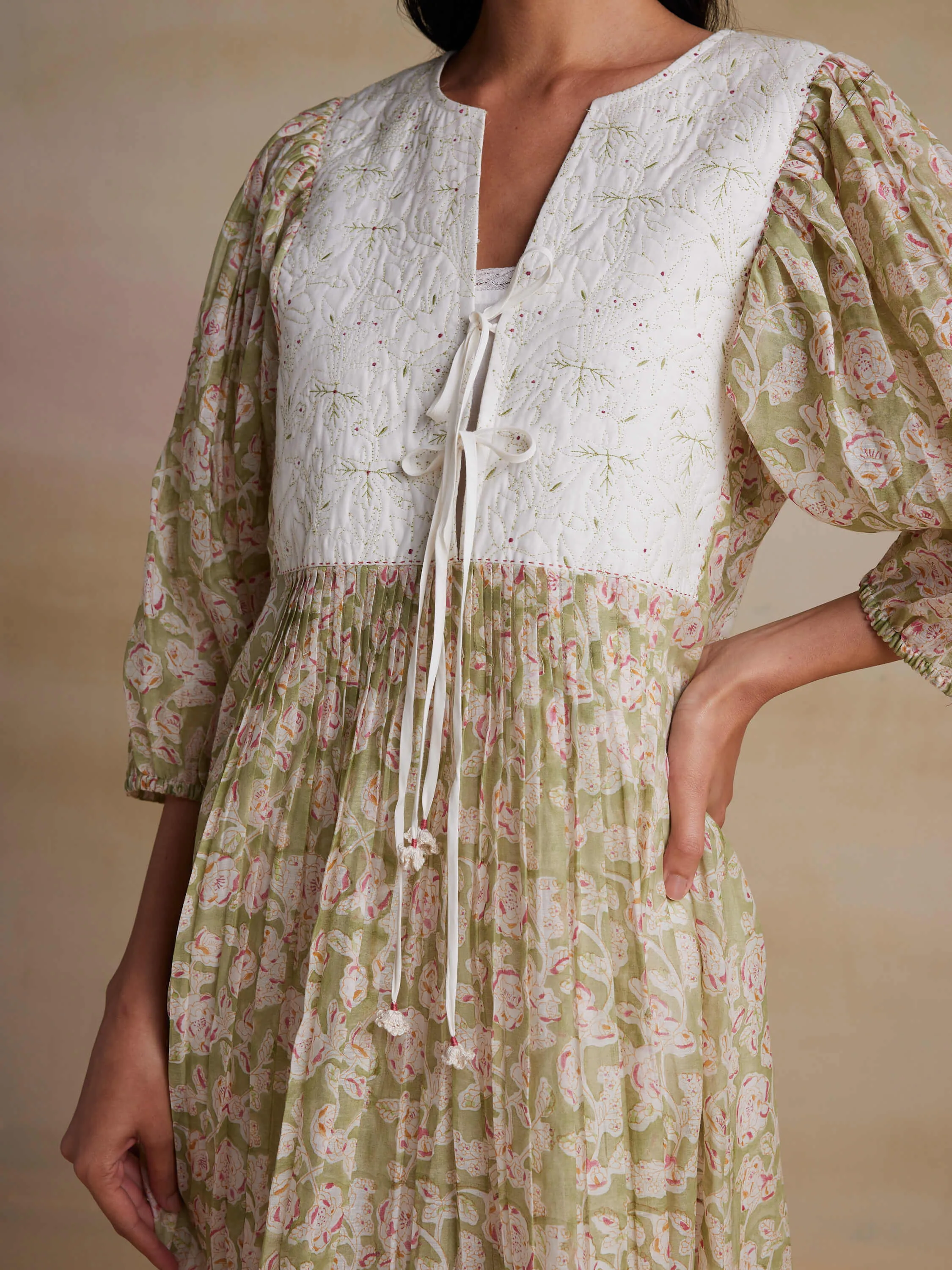 Watercress Chintz Dress