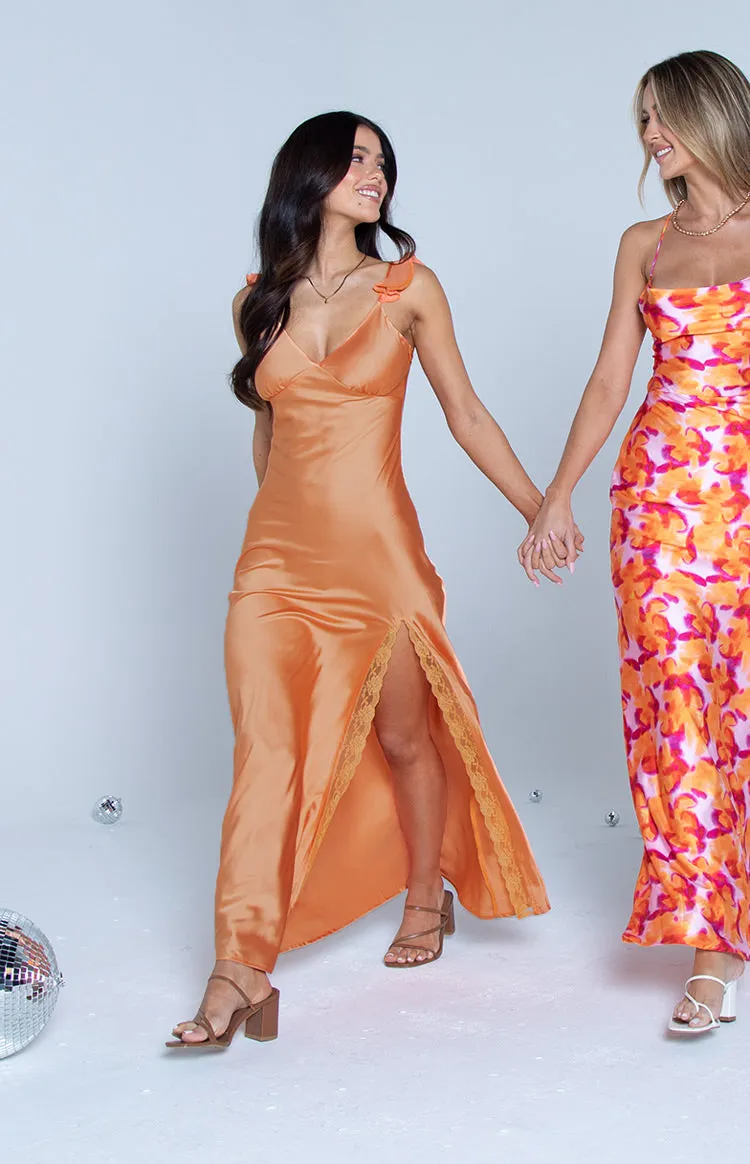 Wendy Orange Maxi Dress