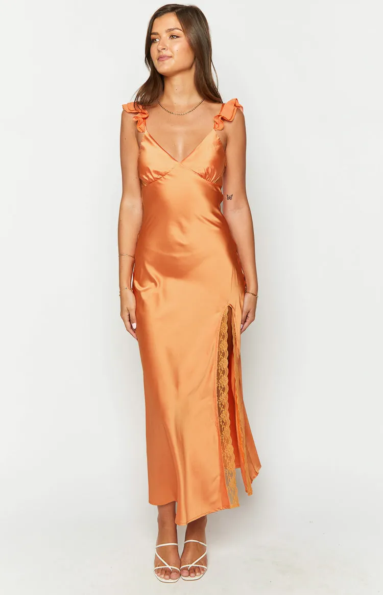 Wendy Orange Maxi Dress