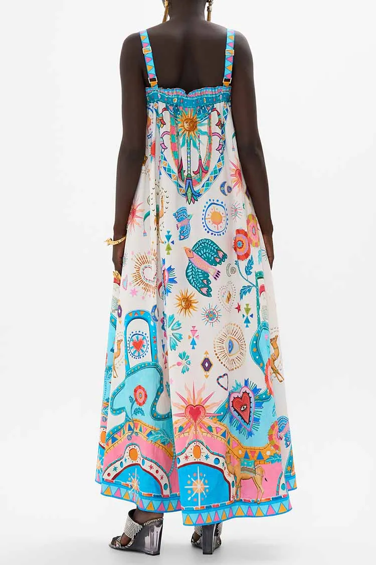 Wide Strap Sundress in Living in Colour