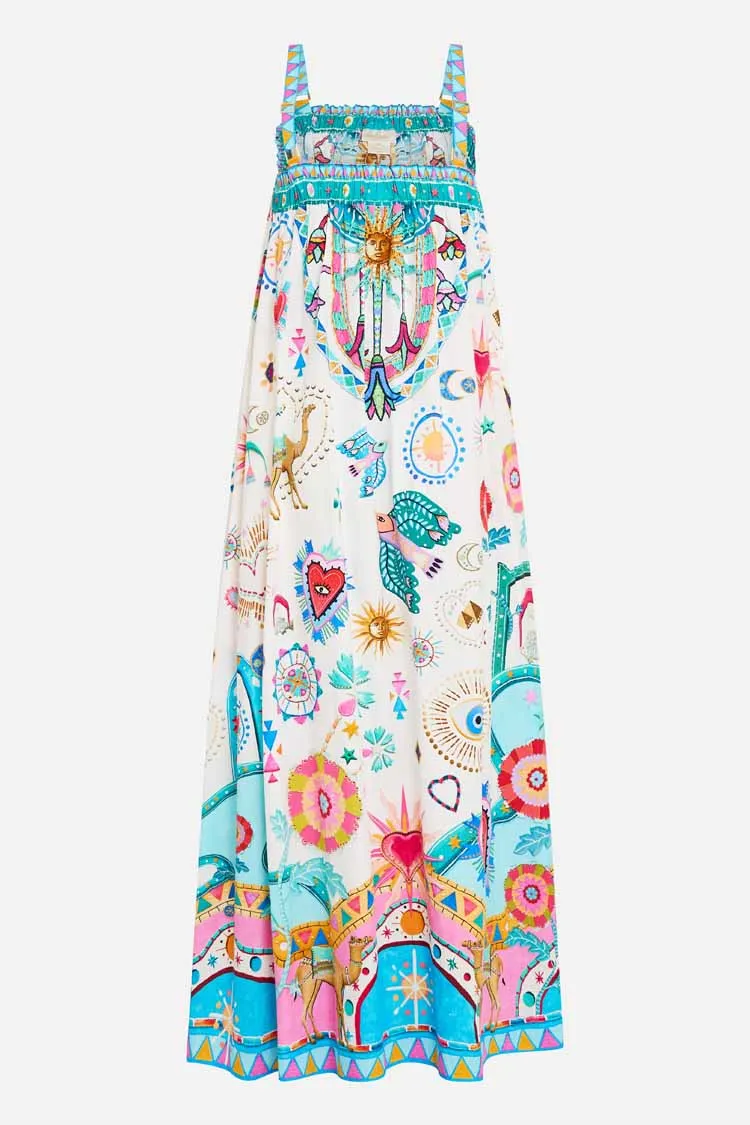 Wide Strap Sundress in Living in Colour