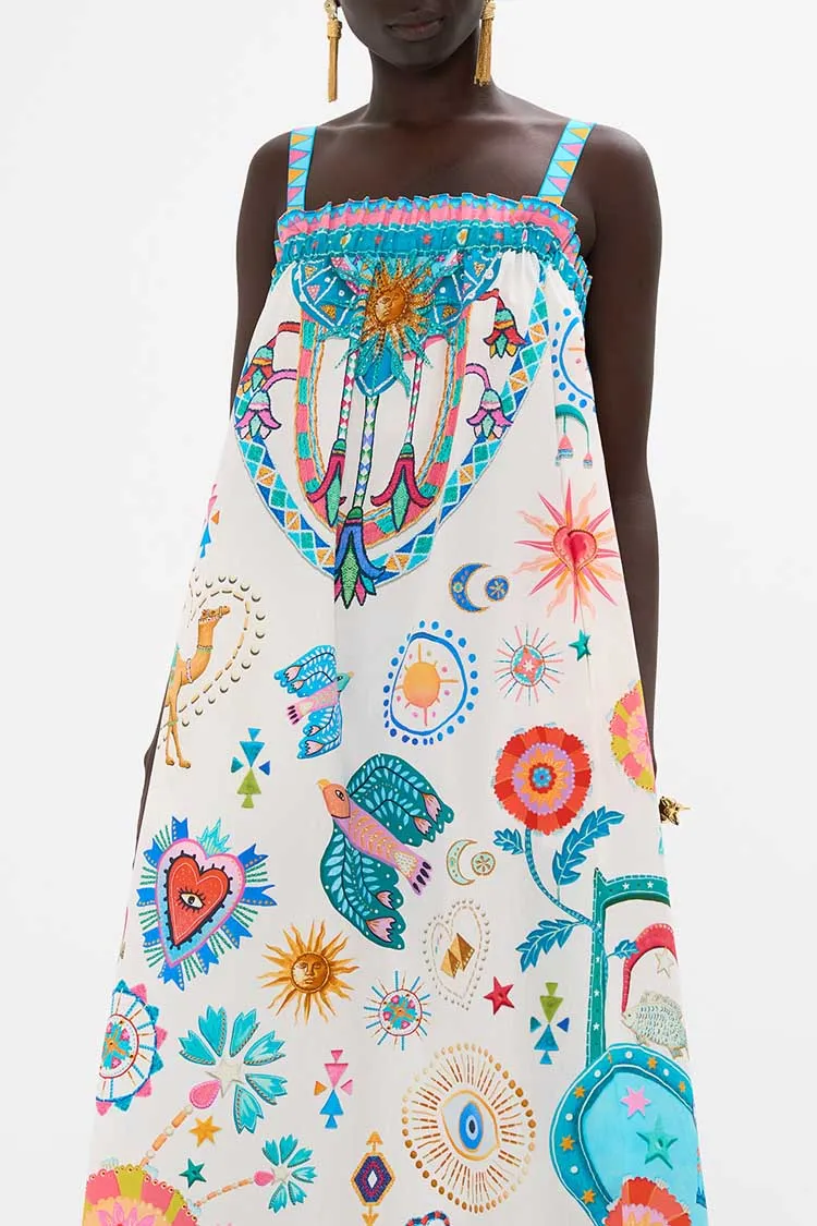 Wide Strap Sundress in Living in Colour