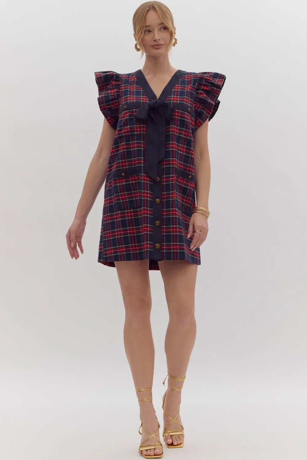 Yuletide Plaid Perfection Dress